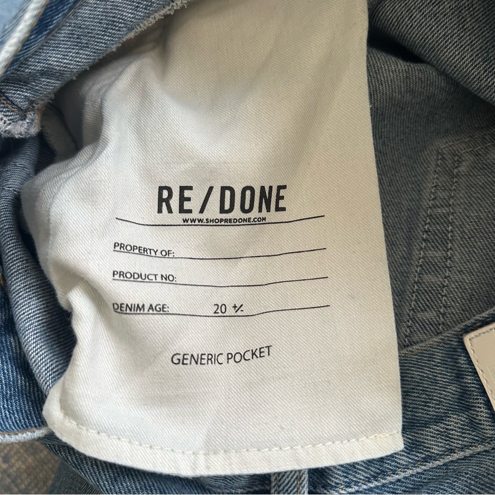 Re/Done Savi Tapered Jeans 28 - Picture 8 of 8